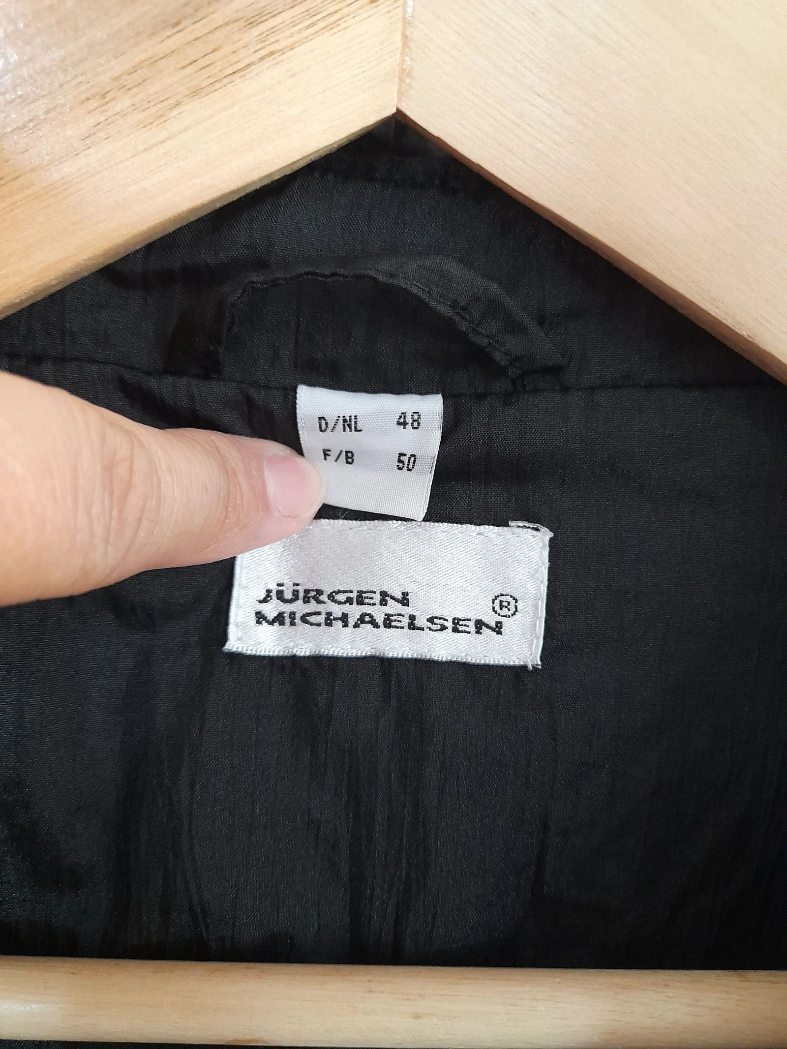 Gabardina Jurgen Michaelsen Preta 3XL 🖤 – photo 3